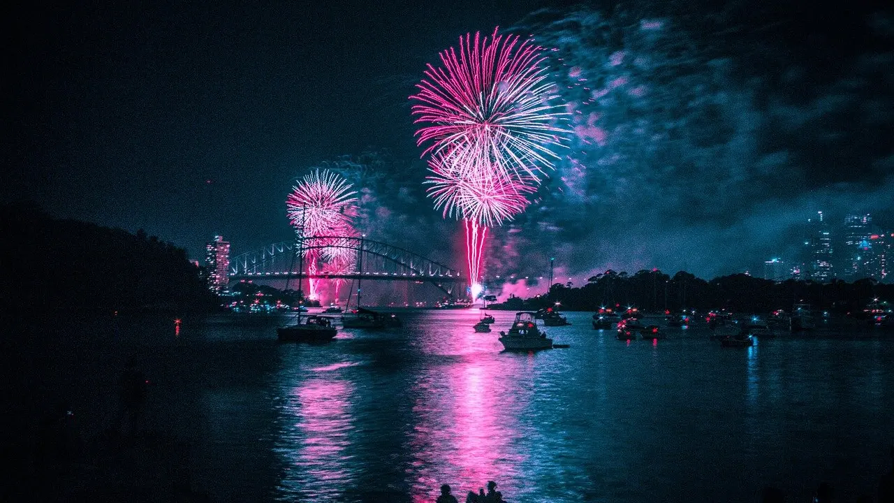 camera settings for fireworks